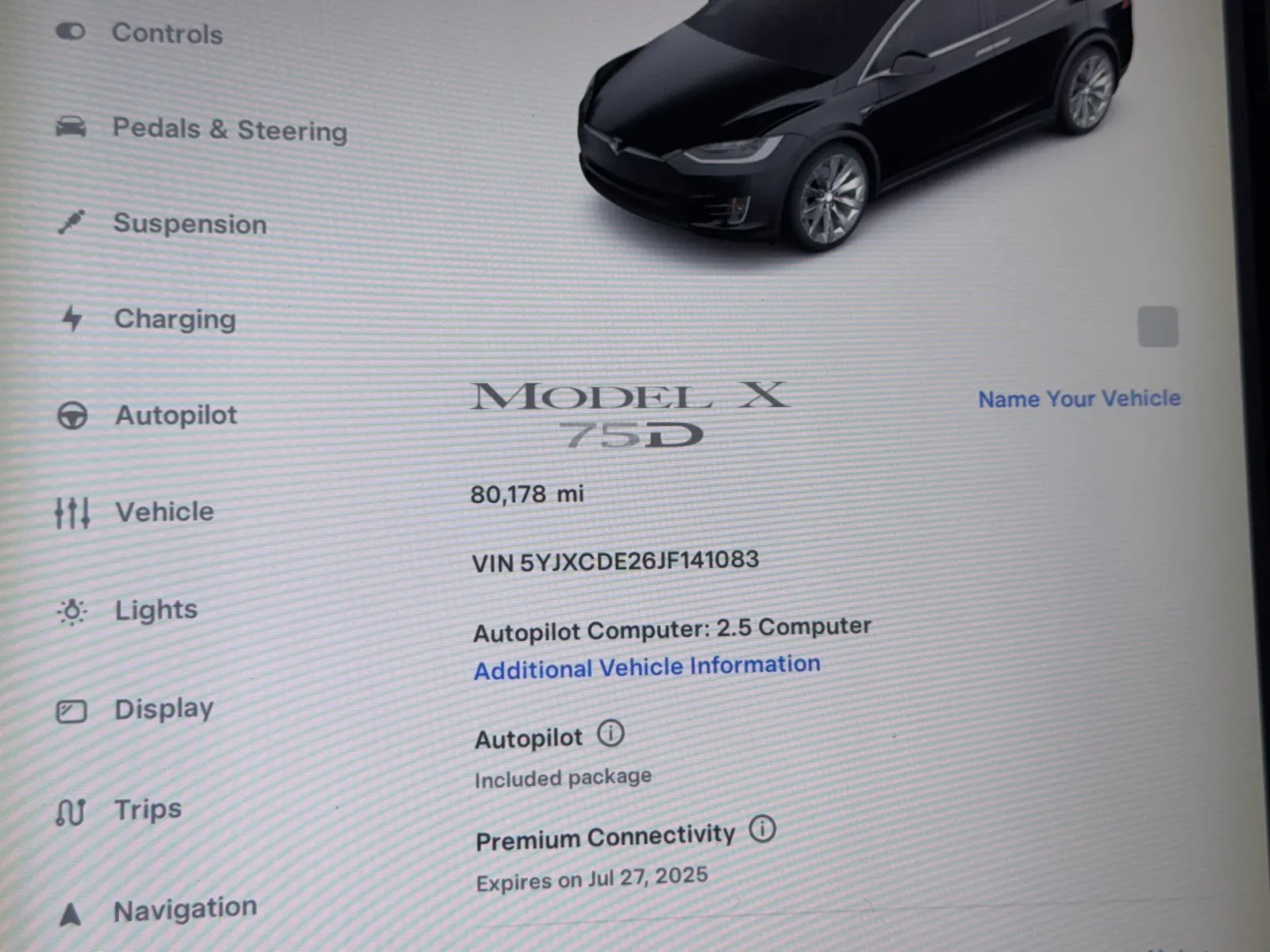Photos of 2018 Tesla Model X 75D for sale in Norco, CA at Premium Autos - Norco
