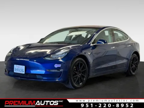 Blue 2018 Tesla Model 3 for sale in Norco, CA