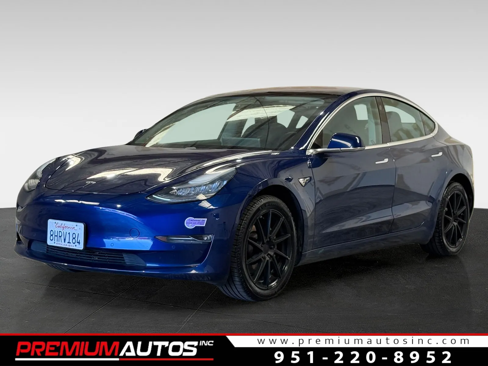Blue 2018 Tesla Model 3 mid range for sale in Norco, CA
