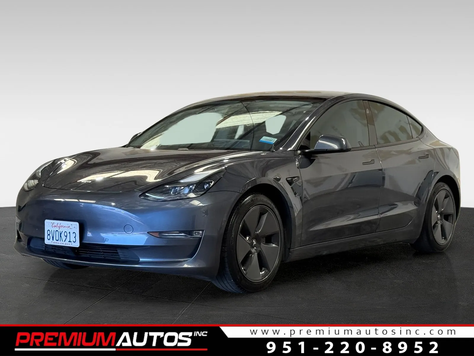Gray 2021 Tesla Model 3 Standard Range Plus for sale in Norco, CA