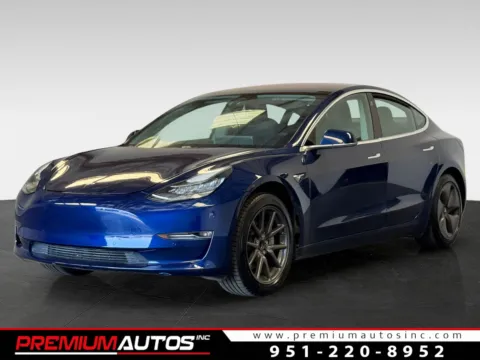 Blue 2018 Tesla Model 3 LONG RANGE for sale in Norco, CA
