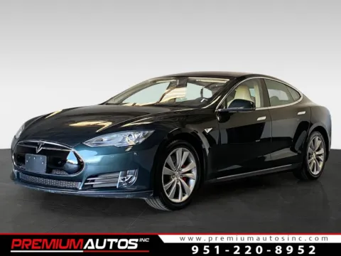 Green 2014 Tesla Model S for sale in Norco, CA