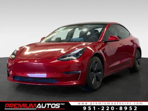 Red 2021 Tesla Model 3 Long Range for sale in Norco, CA
