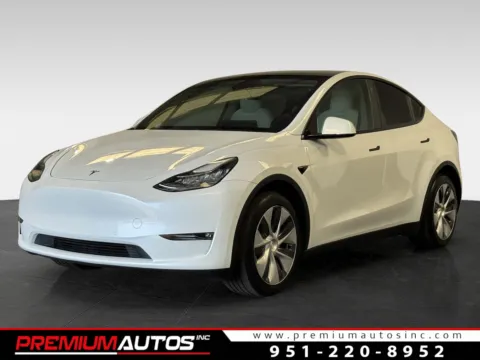 White 2021 Tesla Model Y Long Range for sale in Norco, CA