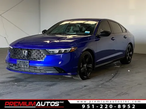 Blue 2024 Honda Accord Hybrid Sport-L for sale in Norco, CA