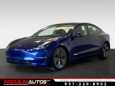 Blue 2022 Tesla Model 3 for sale in Norco, CA