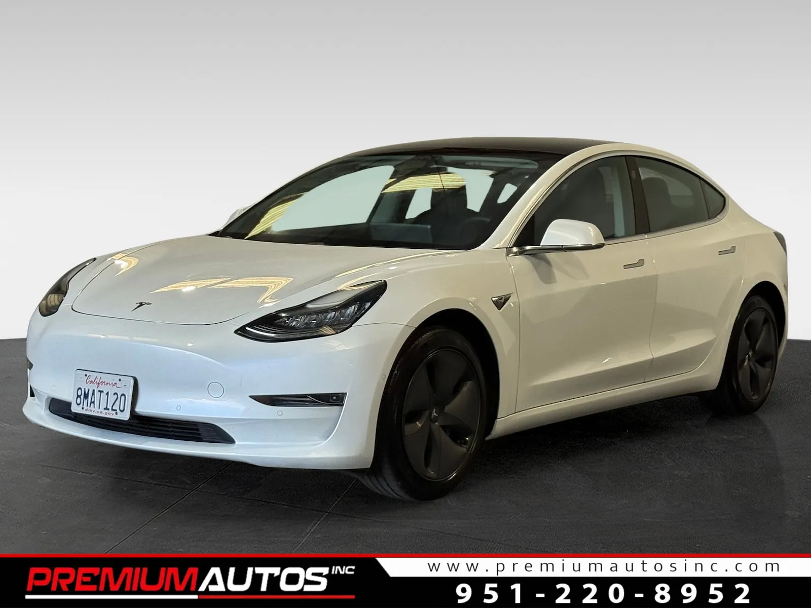 White 2019 Tesla Model 3 standard plus for sale in Norco, CA