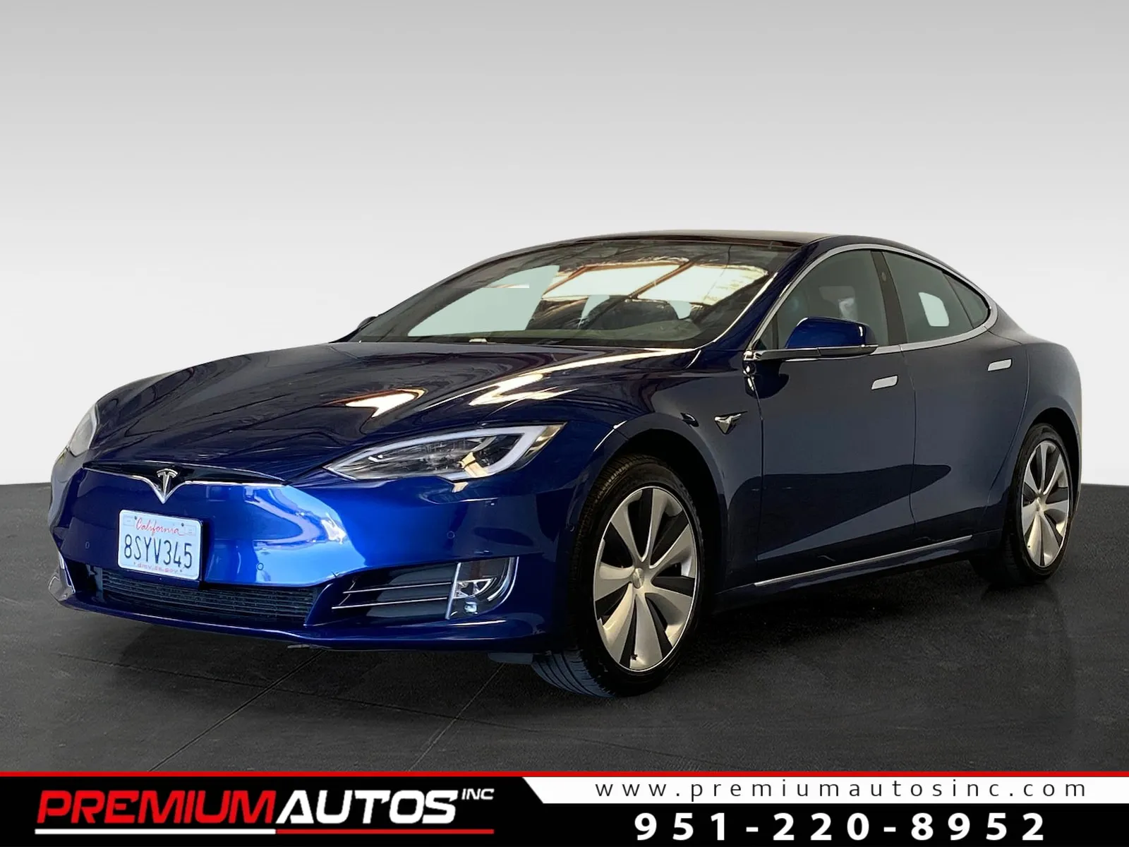 Blue 2020 Tesla Model S Long Range Plus for sale in Norco, CA