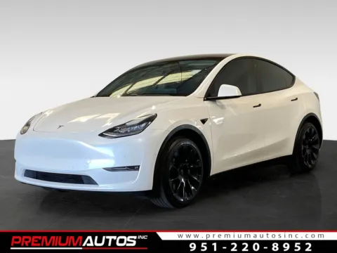 White 2020 Tesla Model Y Long Range for sale in Norco, CA