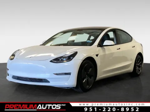 White 2021 Tesla Model 3 Standard Range Plus for sale in Norco, CA