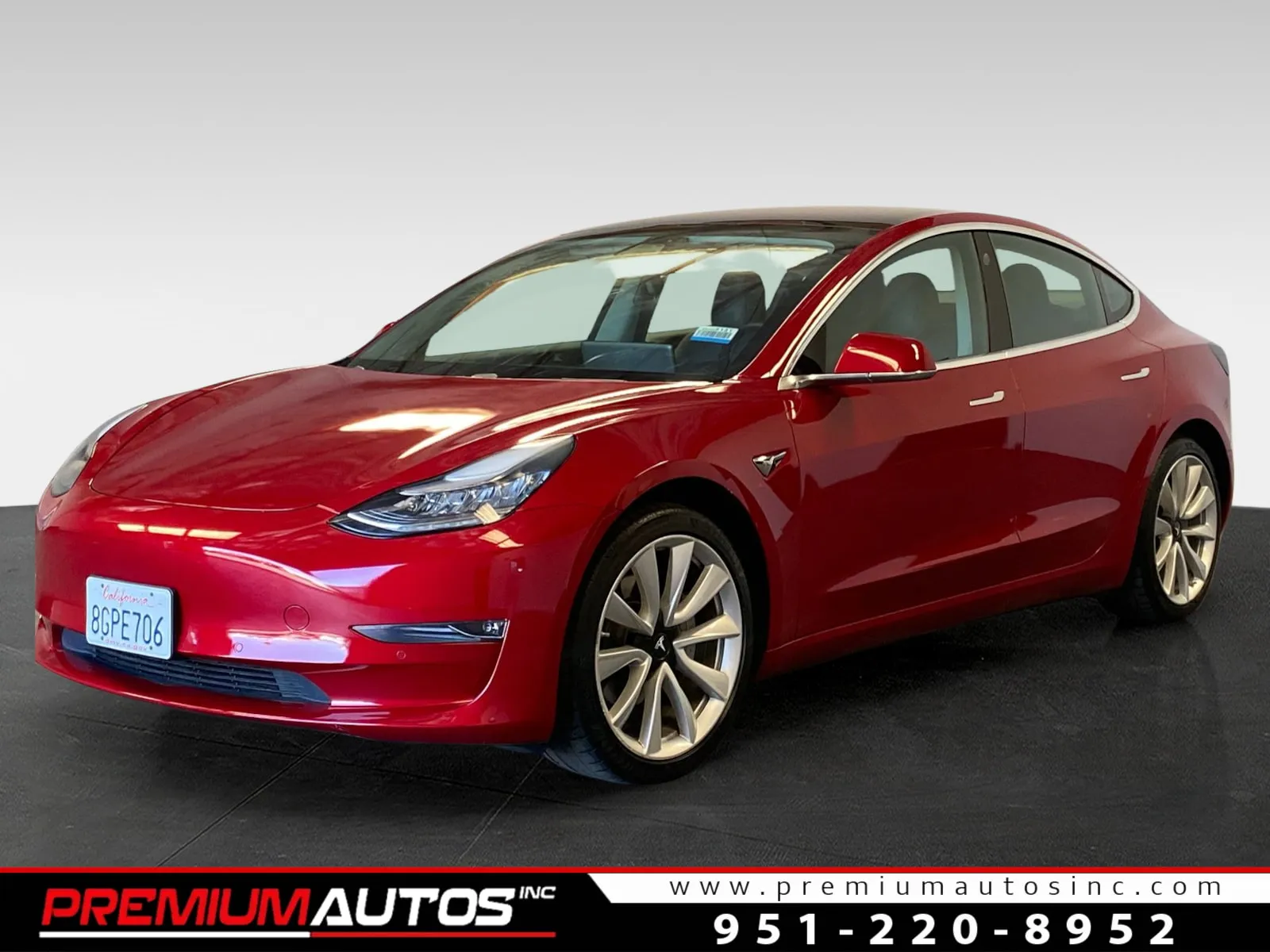 Red 2018 Tesla Model 3 MID RANGE for sale in Norco, CA