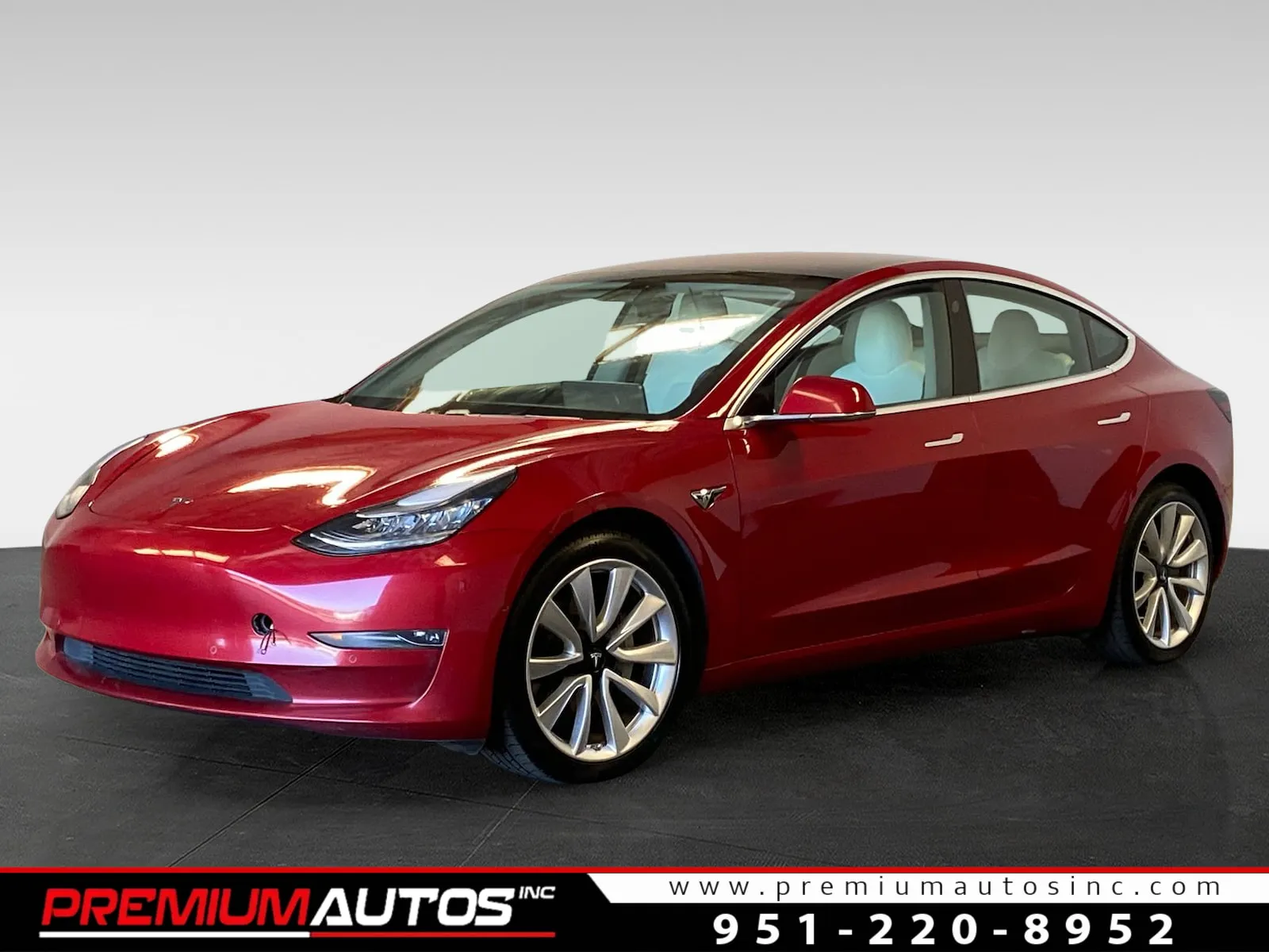 Red 2018 Tesla Model 3 for sale in Norco, CA