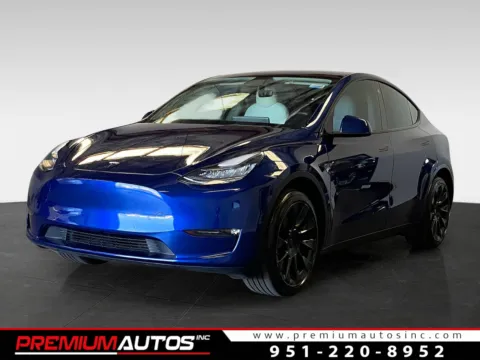 Blue 2021 Tesla Model Y Standard Range for sale in Norco, CA
