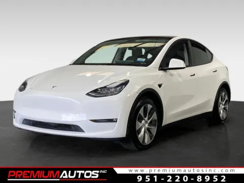 White 2021 Tesla Model Y Long Range for sale in Norco, CA