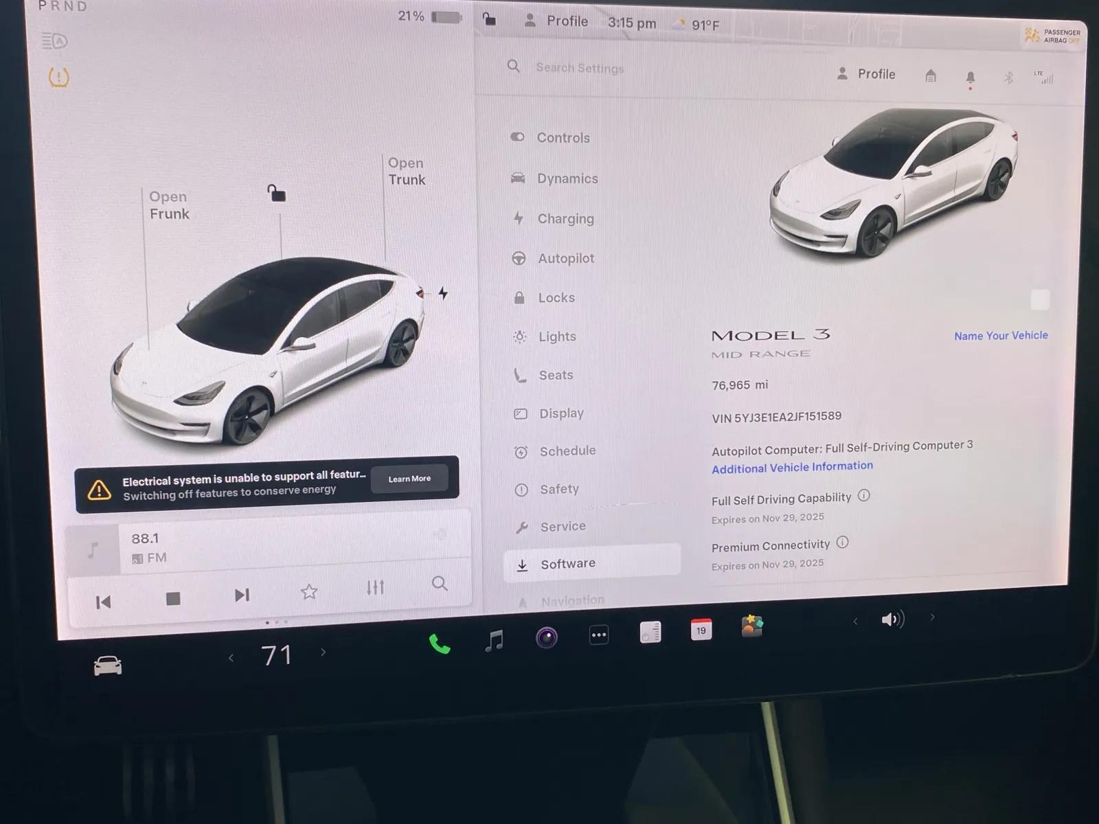 Photos of 2018 Tesla Model 3 MID RANGE for sale in Norco, CA at Premium Autos - Norco