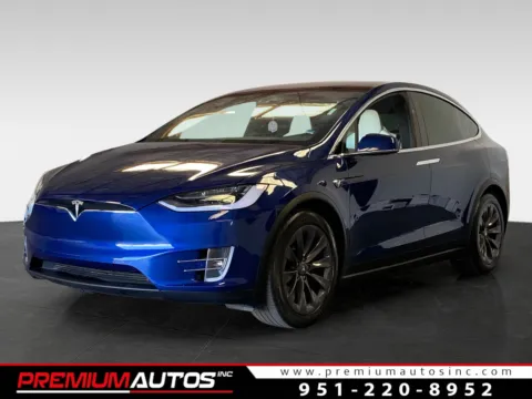Blue 2018 Tesla Model X 75D for sale in Norco, CA