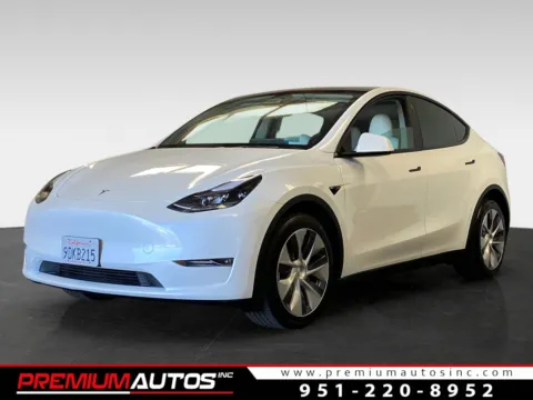 White 2022 Tesla Model Y Long Range for sale in Norco, CA