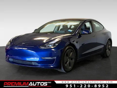 Blue 2022 Tesla Model 3 for sale in Norco, CA