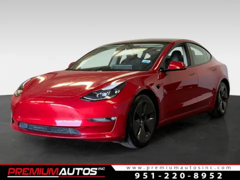 Red 2021 Tesla Model 3 Long Range for sale in Norco, CA