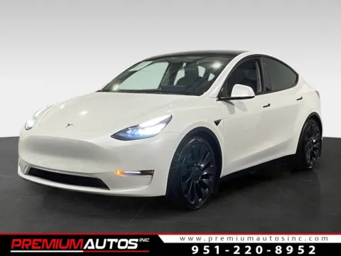 White 2021 Tesla Model Y Performance for sale in Norco, CA