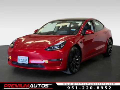 Red 2022 Tesla Model 3 Performance for sale in Norco, CA