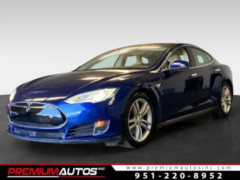Blue 2015 Tesla Model S 70D - FSD for sale in Norco, CA
