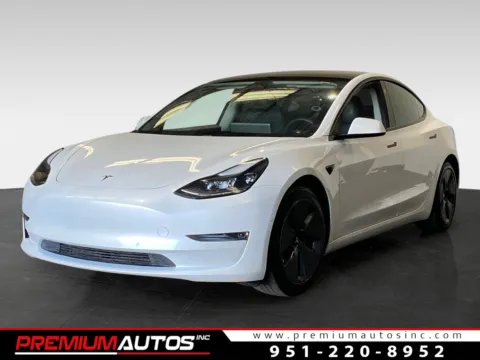 White 2021 Tesla Model 3 Standard Range Plus for sale in Norco, CA