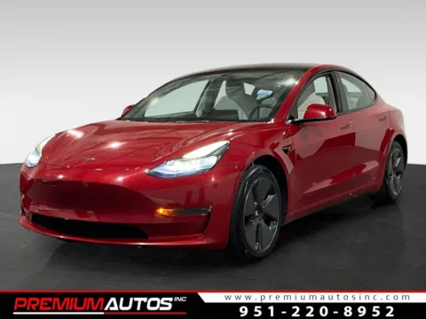 Red 2022 Tesla Model 3 for sale in Norco, CA