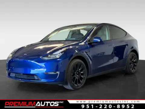 Blue 2021 Tesla Model Y Long Range for sale in Norco, CA