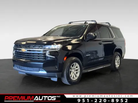 Black 2021 Chevrolet Tahoe LT 4X4 for sale in Norco, CA