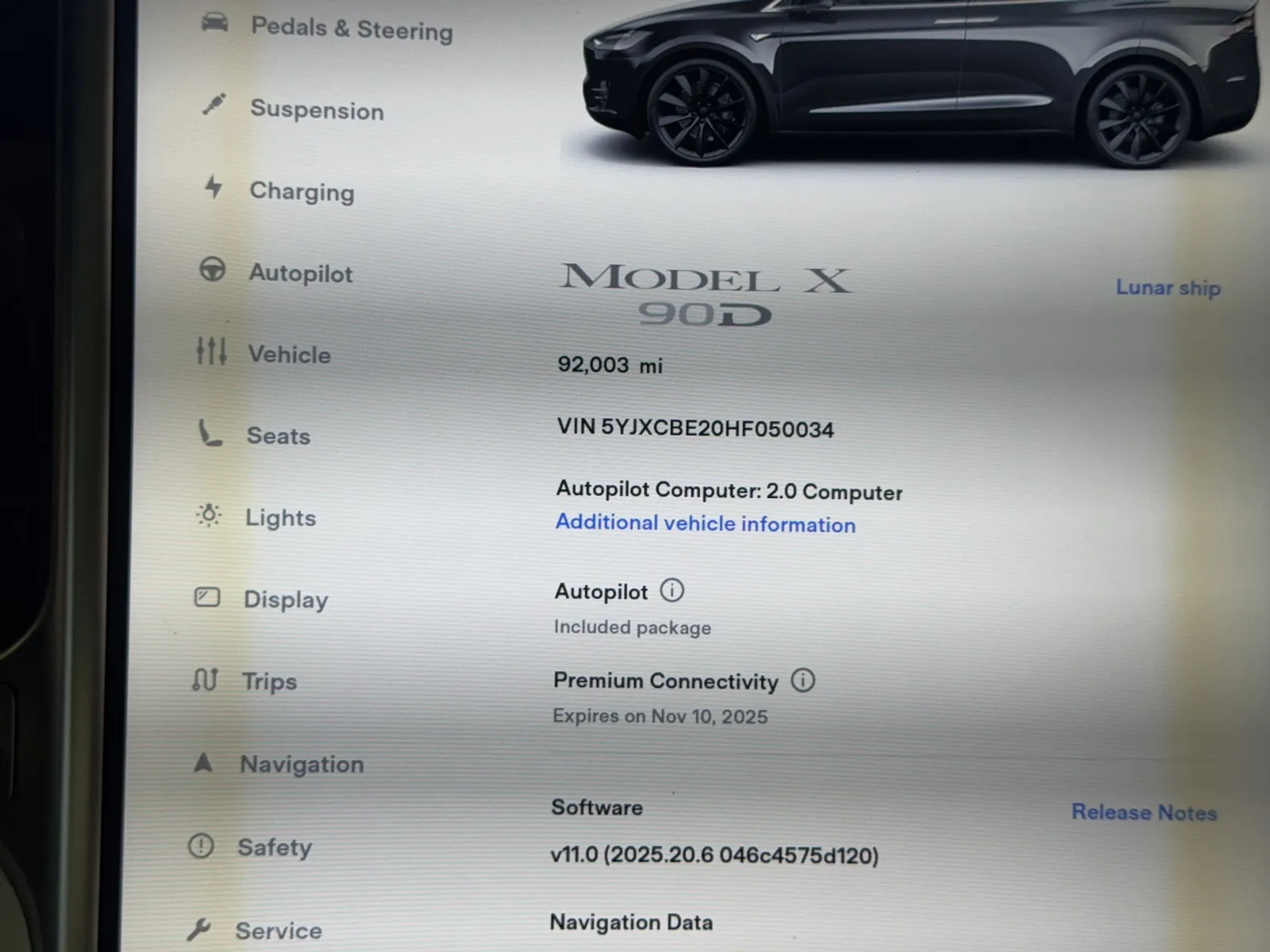 Photos of 2017 Tesla Model X 90D for sale in Norco, CA at Premium Autos - Norco