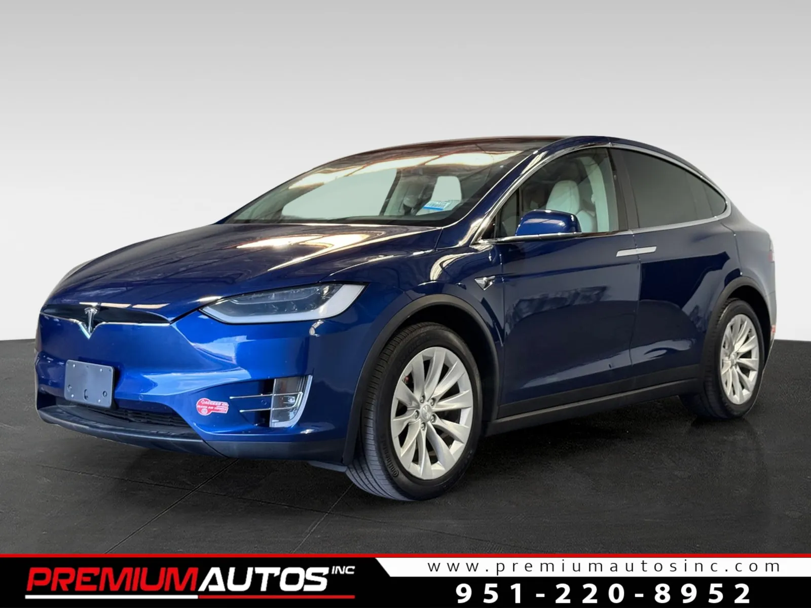 Blue 2018 Tesla Model X 75D for sale in Norco, CA