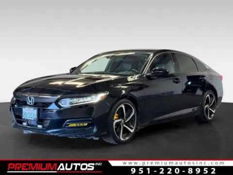Black 2018 Honda Accord Sport for sale in Norco, CA