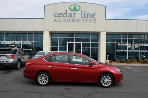 Red 2018 Nissan Sentra SV for sale in Spout Spring, VA