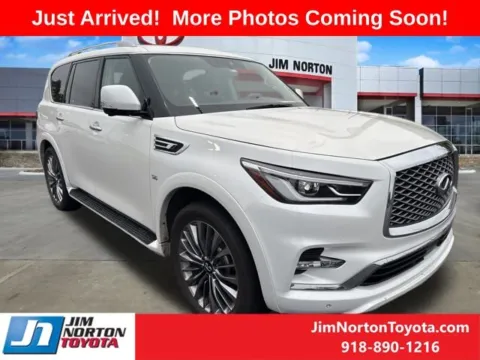 White 2019 INFINITI QX80 LUXE for sale in Tulsa, OK