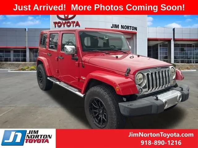 Red 2014 Jeep Wrangler Unlimited Sahara for sale in Tulsa, OK