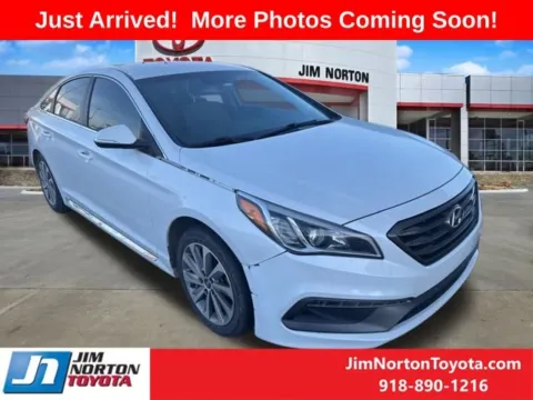 White 2015 Hyundai Sonata Sport for sale in Tulsa, OK
