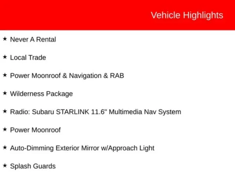 More photos of 2024 Subaru Outback Wilderness at Jim Norton Toyota, OK