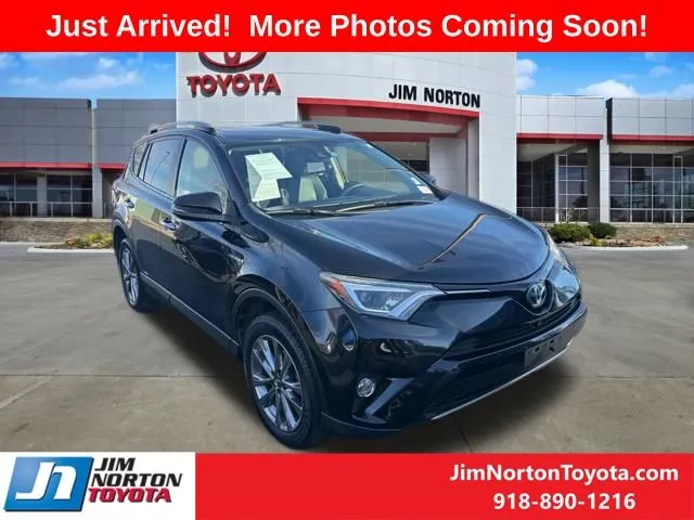 Black 2017 Toyota RAV4 Hybrid Limited for sale in Tulsa, OK