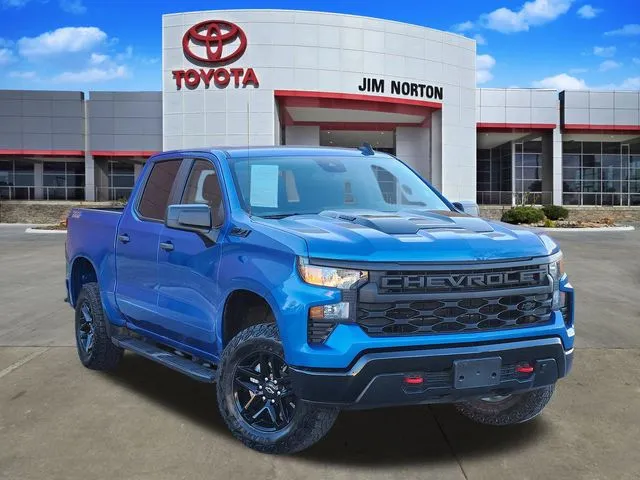 Blue 2024 Chevrolet Silverado 1500 Custom Trail Boss for sale in Tulsa, OK