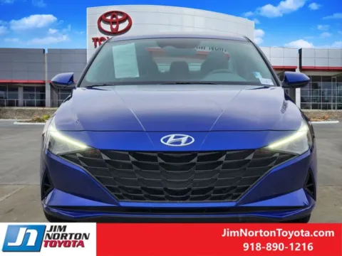 Photos of 2023 Hyundai Elantra Hybrid Blue for sale in Tulsa, OK at Jim Norton Toyota
