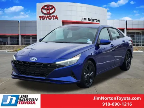 Another view of 2023 Hyundai Elantra Hybrid Blue for sale in Tulsa, OK at Jim Norton Toyota