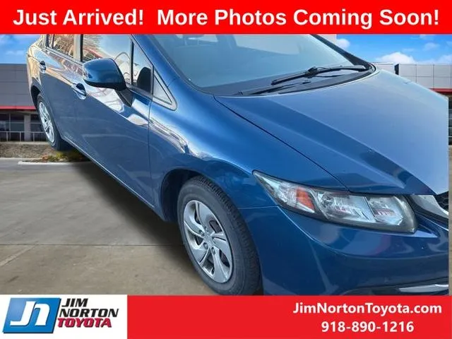 Blue 2013 Honda Civic LX for sale in Tulsa, OK
