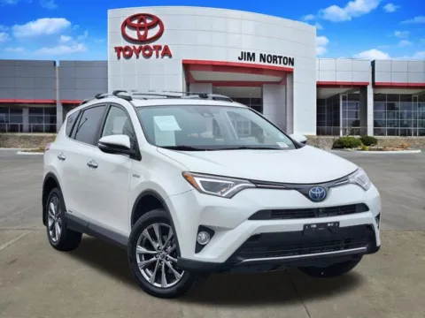White 2018 Toyota RAV4 Hybrid Limited for sale in Tulsa, OK