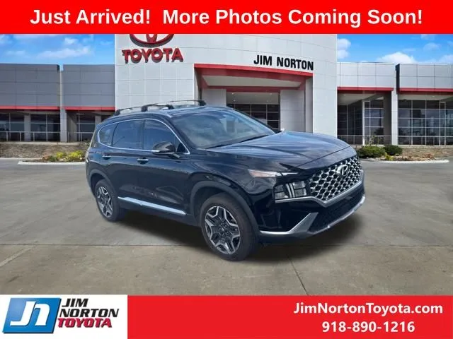 Black 2022 Hyundai Santa Fe Hybrid SEL Premium for sale in Tulsa, OK