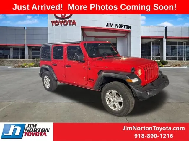 Red 2022 Jeep Wrangler Unlimited Sport S for sale in Tulsa, OK