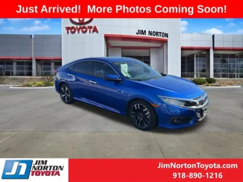 Blue 2017 Honda Civic Touring for sale in Tulsa, OK