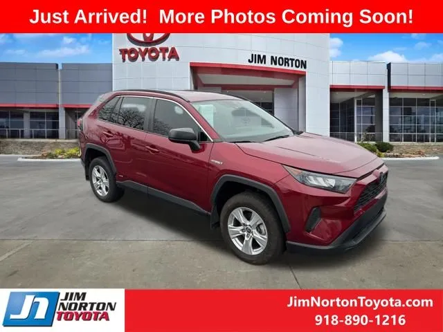 Red 2021 Toyota RAV4 Hybrid LE for sale in Tulsa, OK