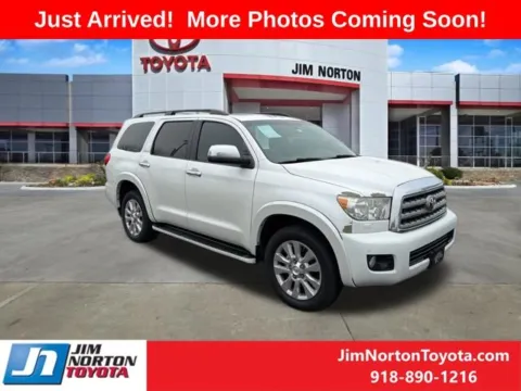 White 2016 Toyota Sequoia Platinum for sale in Tulsa, OK