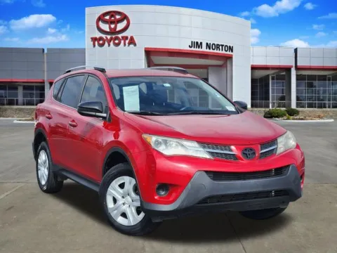 Red 2015 Toyota RAV4 LE for sale in Tulsa, OK